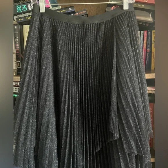 All Saints Veena Metallic Tulle Skirt - Picture 5 of 10